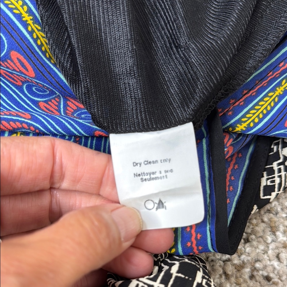 Lush Black and Blue Patterned Romper Small - Picture 6 of 14